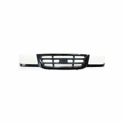 Front Grille Cross Bar With Dual Beam Headlamp Chrome Shell and