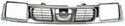 1998-2000 Nissan Frontier Grille, Chrome Shell/gray