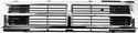 1987-1989 Toyota 4runner Grille, Center,Chrome Shell/Black Insert