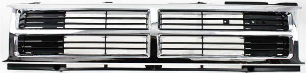 1987-1989 Toyota 4runner Grille, Center,Chrome Shell/Black Insert