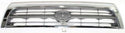 1996-1998 Toyota 4runner Grille, Chrome Shell/Silver