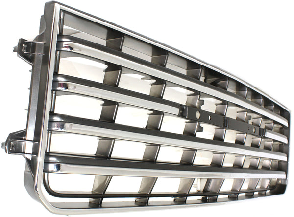 1981-1987 Toyota Land Cruiser Grille, Chrome Shell/Dark Gray Insert