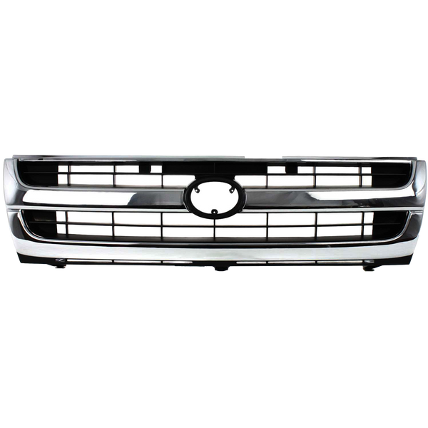 1997-2000 Toyota Tacoma Grille, Chrome Shell/Black