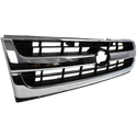 1997-2000 Toyota Tacoma Grille, Chrome Shell/Black