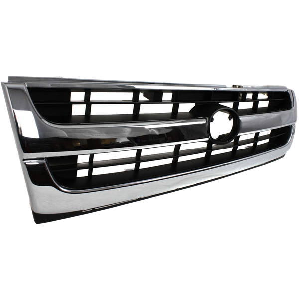 1997-2000 Toyota Tacoma Grille, Chrome Shell/Black