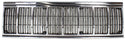 1991-1996 Jeep Cherokee Grille, Chrome Shell/Black Insert