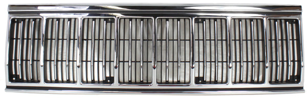 1991-1996 Jeep Cherokee Grille, Chrome Shell/Black Insert