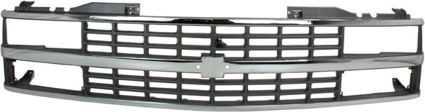 1988-1993 GMC Pickup Grille, Chrome Shell/argent