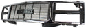 1988-1993 GMC K3500 Pickup Grille, Chrome Shell/Black Insert