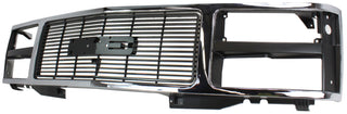 1988-1993 GMC C1500 Pickup Grille, Chrome Shell/Black Insert