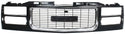 1994-2000 GMC C1500 Pickup Grille, Painted-Black for the years 1994, 1995, 1996, 1997, 1998, 1999, 2000,