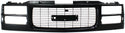 1994-2000 GMC C1500 Pickup Grille, Painted-Black for the years 1994, 1995, 1996, 1997, 1998, 1999, 2000