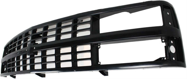 1988-1993 Chevy C1500 Pickup Grille, Painted-Black for the years 1988, 1989, 1990, 1991, 1992, 1993