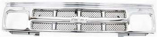 1991-1994 Chevy S-10 Blazer Grille, Painted-Silver