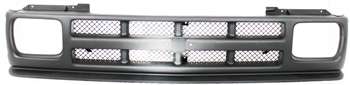 1991-1993 Chevy S10 Pickup Grille, Textured Black