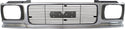 1992-1994 GMC Jimmy Grille, Chrome Shell/gray Insert