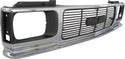 1992-1994 GMC Jimmy Grille, Chrome Shell/gray Insert