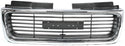 1998-2001 GMC Jimmy Grille, Chrome Shell/Silver Gray