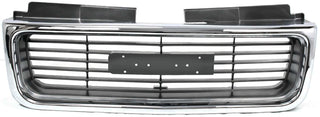 1998-2001 GMC Jimmy Grille, Chrome Shell/Silver Gray