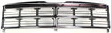 1991-1996 Dodge Dakota Grille, Chrome Shell/Black