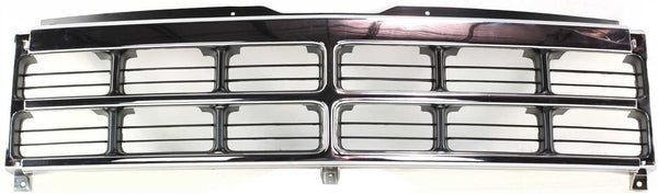 1991-1996 Dodge Dakota Grille, Chrome Shell/Black