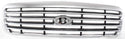 1998-2011 Ford Crown Victoria Grille,Chrome Shell/gray