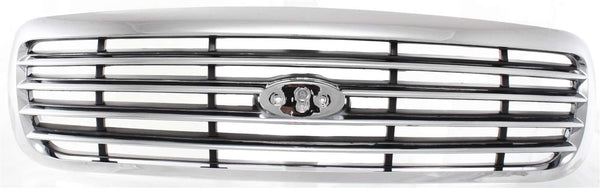 1998-2011 Ford Crown Victoria Grille,Chrome Shell/gray