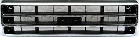 1989-1991 Ford F-series Grille, Chrome Shell/Dark Argent Insert