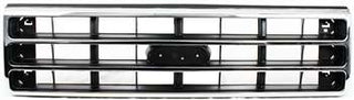 1989-1991 Ford F-series Grille, Chrome Shell/Dark Argent Insert