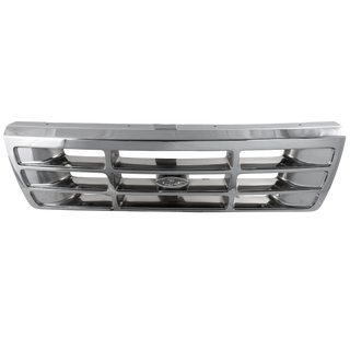 1992-1997 Ford F-series Grille, Chrome Shell/gray