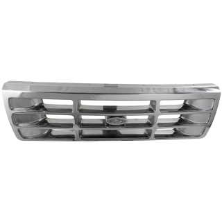 1992-1997 Ford F-series Grille, Chrome Shell/gray