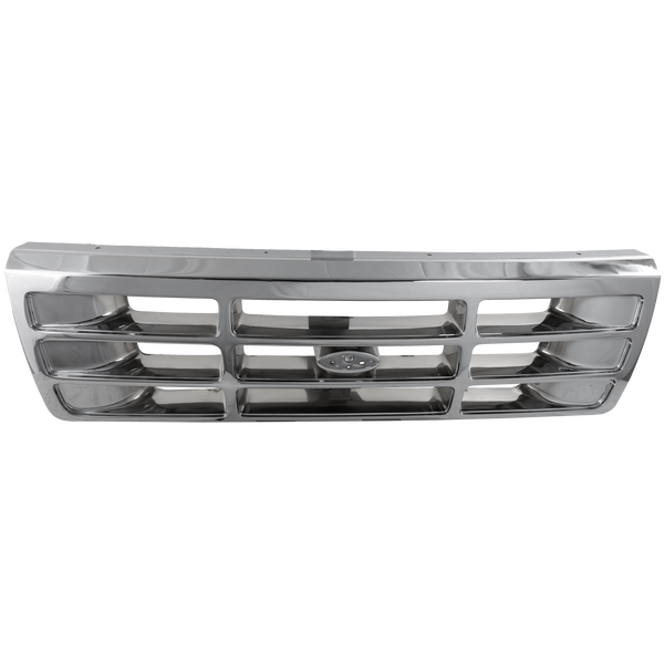 1992-1997 Ford F-series Grille, Chrome Shell/gray