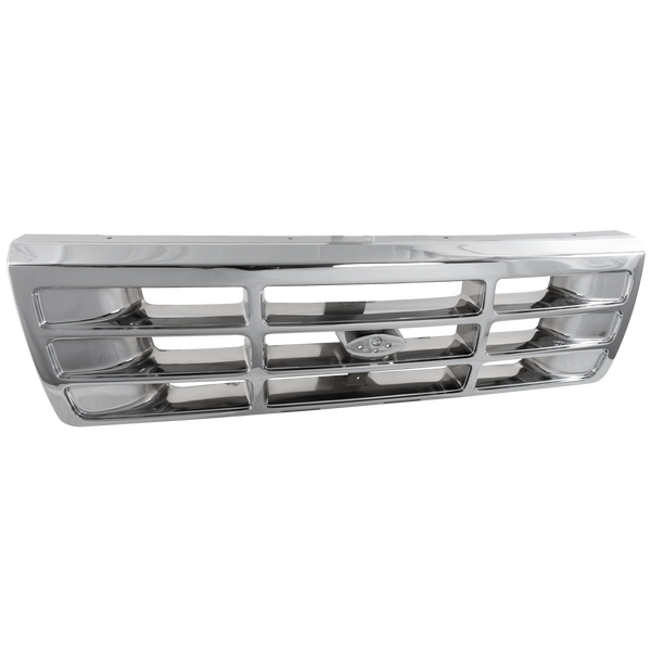 1992-1997 Ford F-series Grille, Chrome Shell/gray