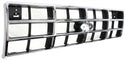 1989-1992 Ford Ranger Grille, Chrome Shell/Silver