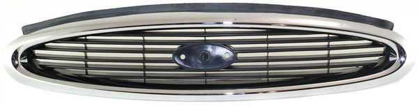 1998-2000 Ford Contour Grille, Chrome Shell/Black