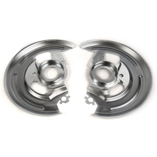 1969-1972 Oldsmobile Cutlass Supreme Front Disc Brake Backing Plates (Pair) Single Piston Type