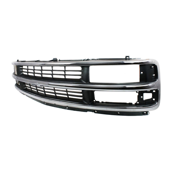 1996-2002 Chevy Express Van Grille, Chrome Shell/gray