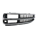 1996-2002 Chevy Express Van Grille, Chrome Shell/gray