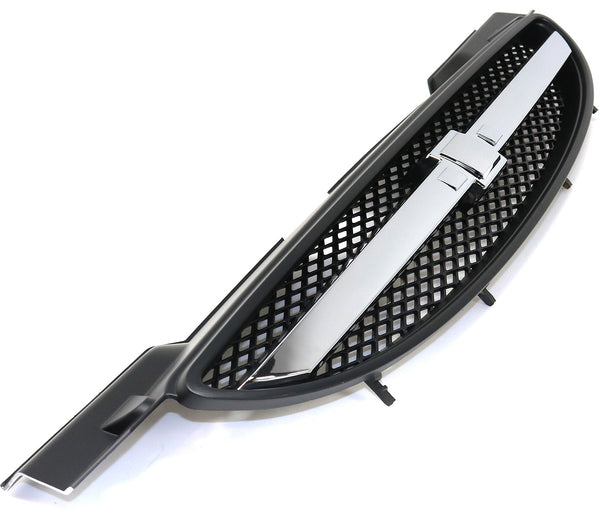 2004-2007 Chevy Aveo Grille,Black,w/ Chrome Center Bar