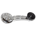 1969-1972 Chevy Chevelle Window Crank Handle, Black Knob, Deluxe Interior