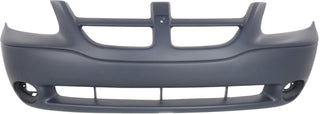 2001-2004  Dodge Caravan Front Bumper Cover, Primed, With Fog Lamp Hole