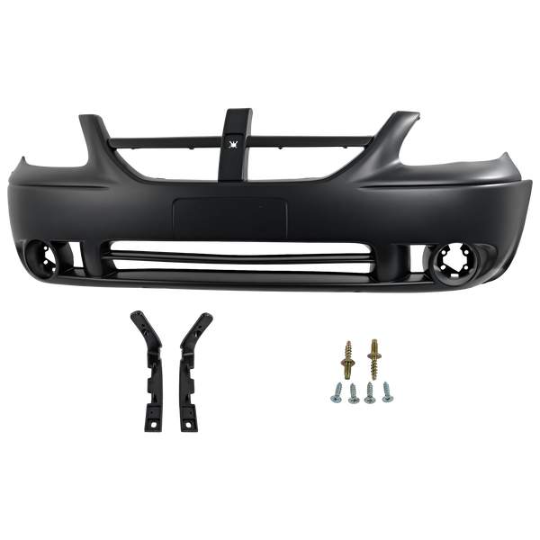 2005-2007 Dodge Grand Caravan Front Bumper Cover, Primed, w/Fog Light Hole - CAPA for the years: 2005, 2006, 2007