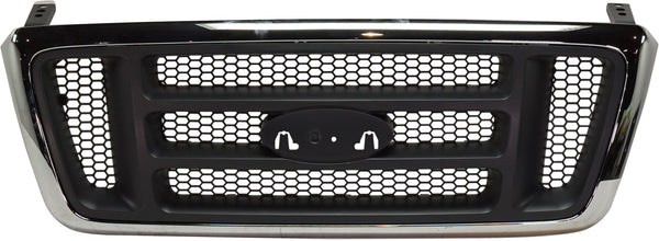 2004-2008 Ford F-150 Grille, Chrome Shell/gray Insert