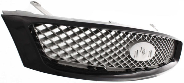 2005-2007 Ford Focus Grille, Black Shell/Silver Gray