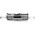 2003-2007 GMC Sierra 1500 Grille, Chrome Shell/Black