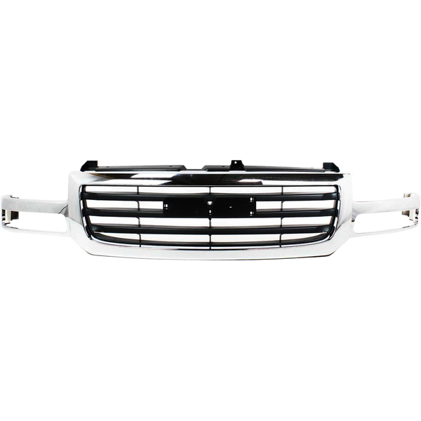 2003-2007 GMC Sierra 1500 Grille, Chrome Shell/Black