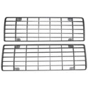 1970 Ford F-100 Pickup Grille Insert Pair Painted Silver