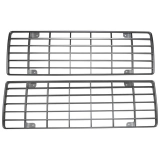 1970 Ford F-100 Pickup Grille Insert Pair Painted Silver