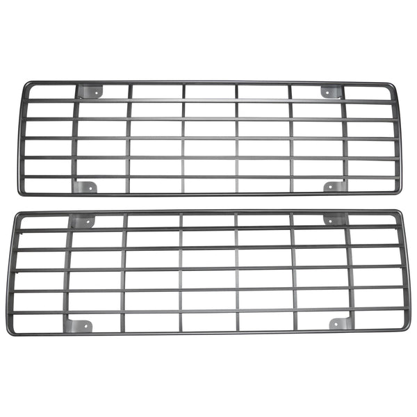 1970 Ford F-100 Pickup Grille Insert Pair Painted Silver