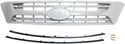 2006-2012 Kia Sedona Grille, Upper, Chrome Shell/gray